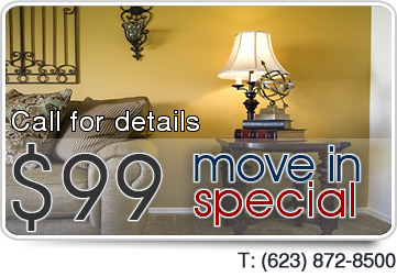 $99 move-in special - Call for details (623) 872-8500